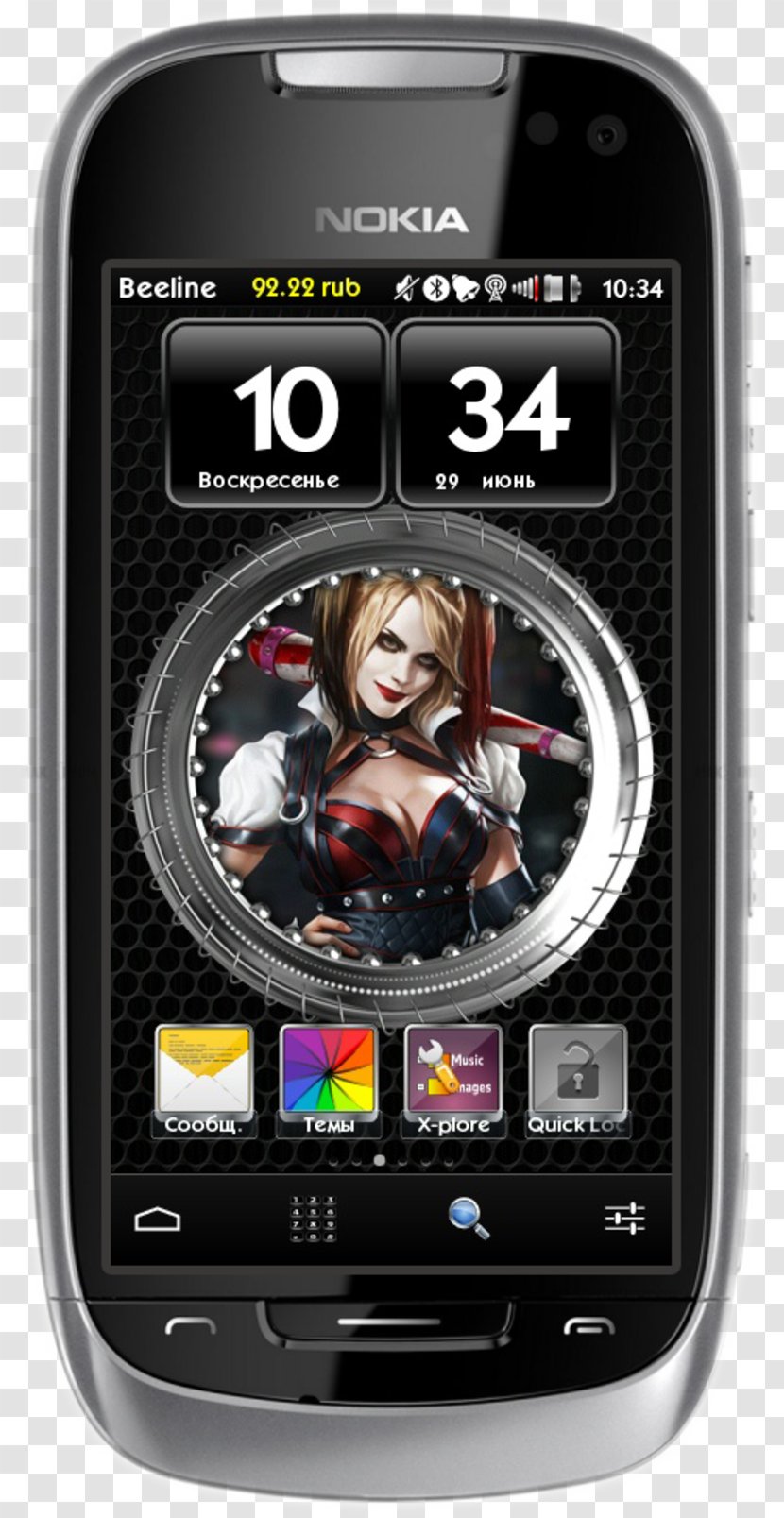 Feature Phone Smartphone Batman: Arkham Knight Mobile Phones Harley Quinn - Handheld Devices Transparent PNG