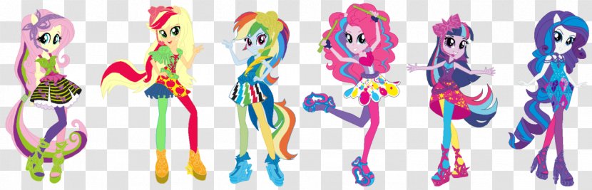 Applejack Pinkie Pie Fluttershy Rarity Rainbow Dash - My Little Pony Equestria Girls Rocks Transparent PNG