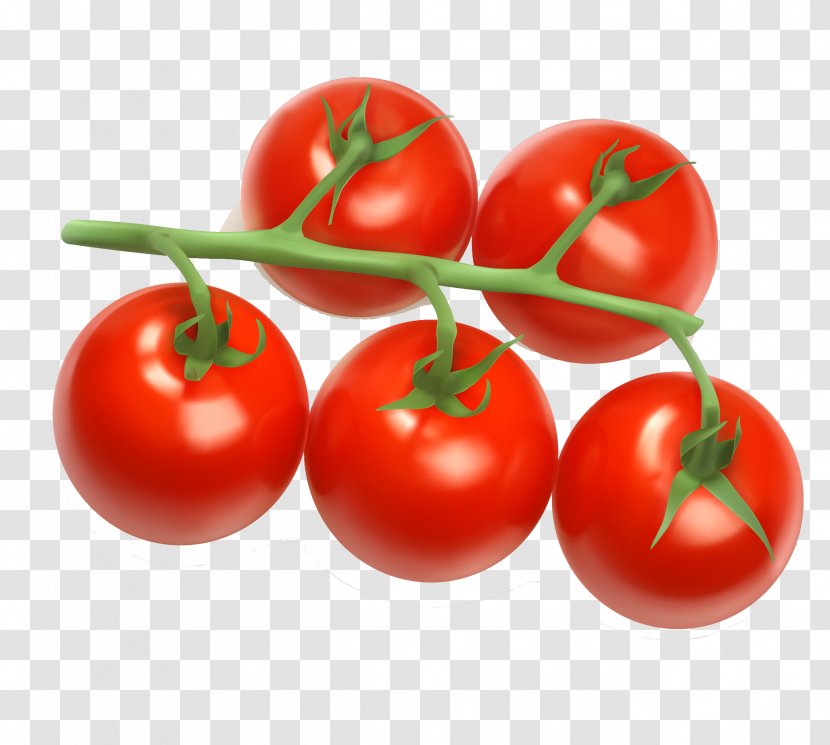 Tomato Juice Cherry Clip Art - Vegetarian Food Transparent PNG