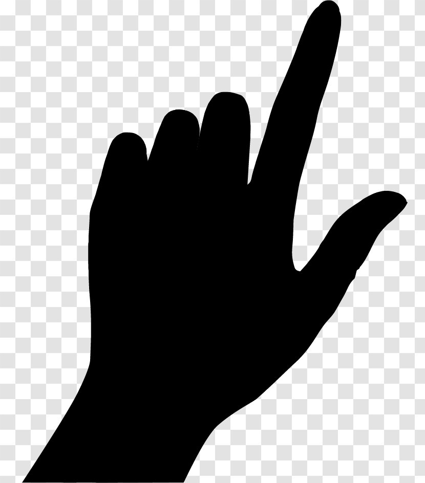 Thumb Hand Model Clip Art Silhouette Line - Sign Language - Sports Gear Transparent PNG