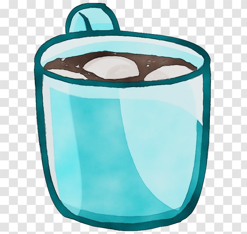 Watercolor Tree - Churro - Bag Turquoise Transparent PNG