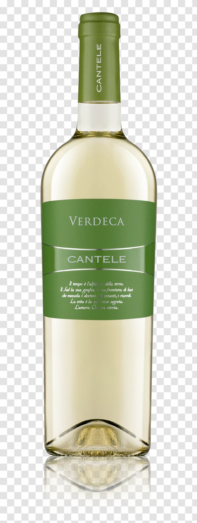 Cantele White Wine Chardonnay Fiano - Glass Bottle Transparent PNG