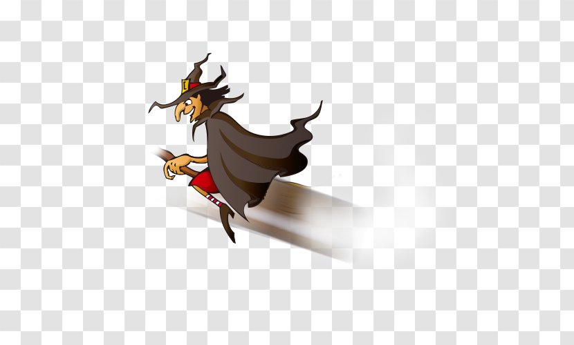 Witch Halloween - Wing - Hand-painted Shaman Transparent PNG