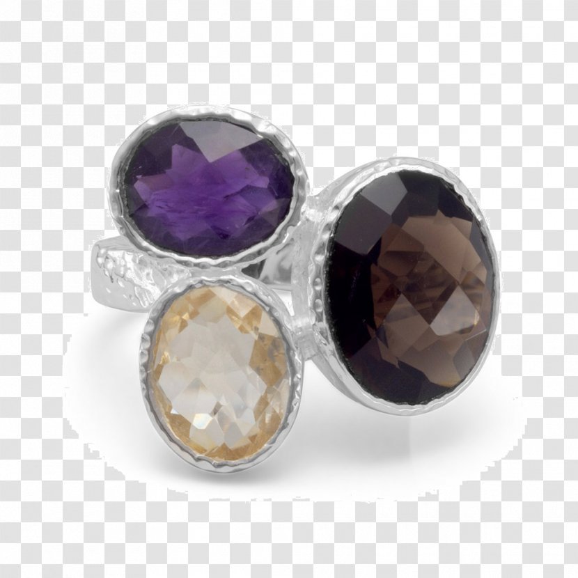 Amethyst Earring Citrine Gemstone - Ring Transparent PNG