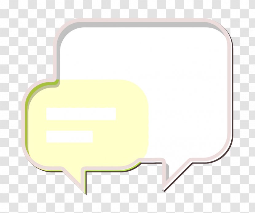 Bubble Chat - Website Icon - Rectangle Label Transparent PNG