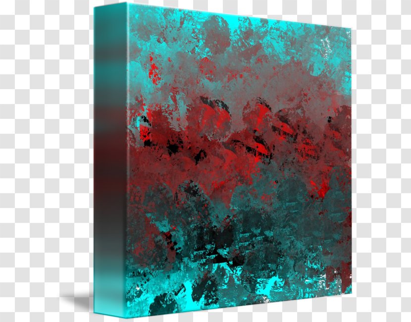 IPhone 6 Modern Art Aqua Abstract Red Transparent PNG