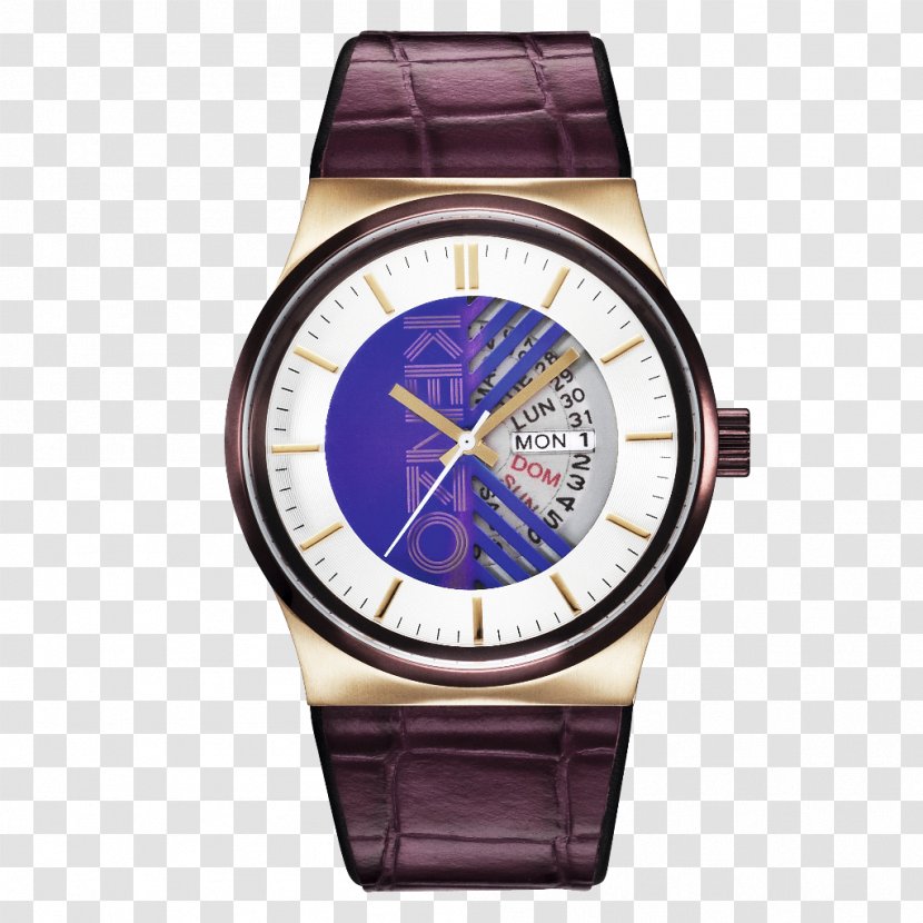 Watch Kenzo Fashion Leather Clock - Brand Transparent PNG