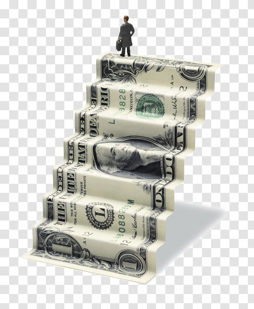 Wedding Marriage Money Goal Budget - Plan - Dollar Bill Folded Stairs Transparent PNG