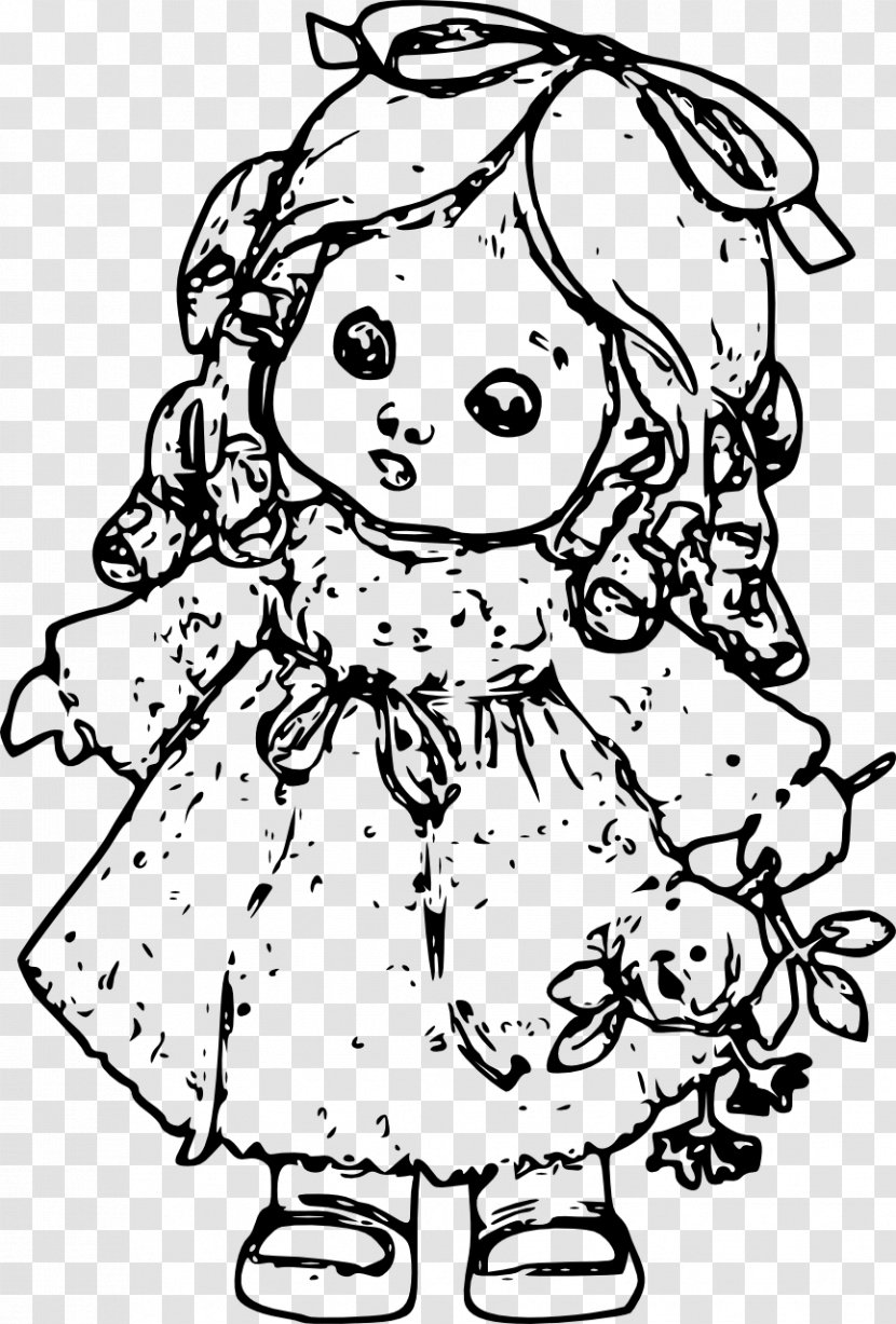 Coloring Book Drawing Doll Barbie Child - Cartoon Transparent PNG