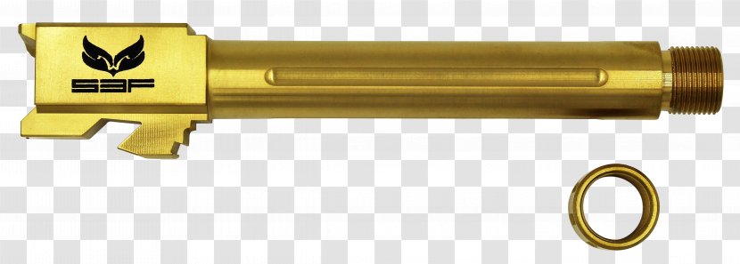 Gun Barrel Titanium Nitride GLOCK 17 Glock Ges.m.b.H. - Weapon Transparent PNG