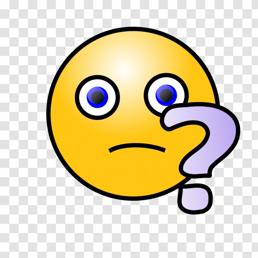Smiley Question Mark Emoticon Face Clip Art - Disappointed Emoticons Cliparts Transparent PNG