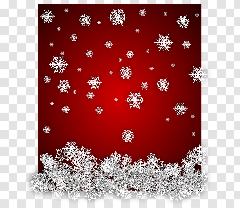 Snowflake Drawing Clip Art - Christmas Red Winter Transparent PNG