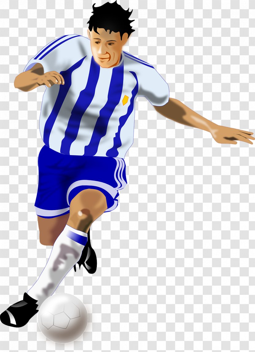 Football Player Cartoon Clip Art - Kick - Juggling Transparent PNG