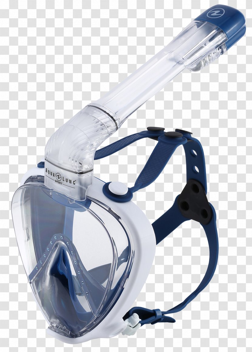 Aqua Lung Sport SmartSnorkel Full Face Mask Diving & Snorkeling Masks Aqua-Lung Underwater Transparent PNG