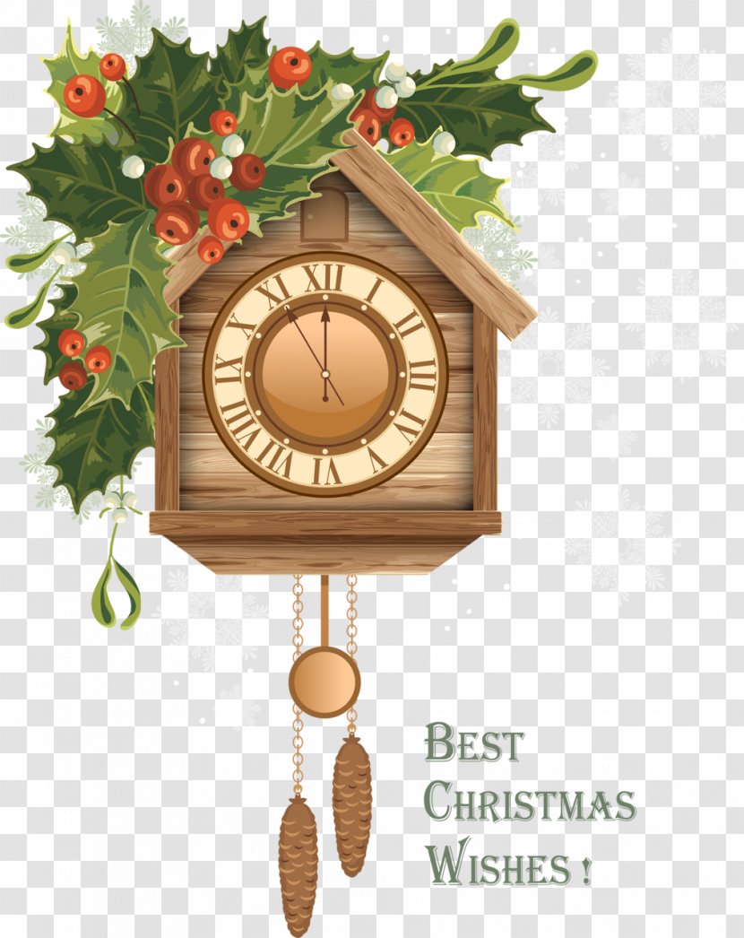 Cuckoo Clock Cuckoos Pendulum Clip Art - Christmas Wishes Transparent PNG