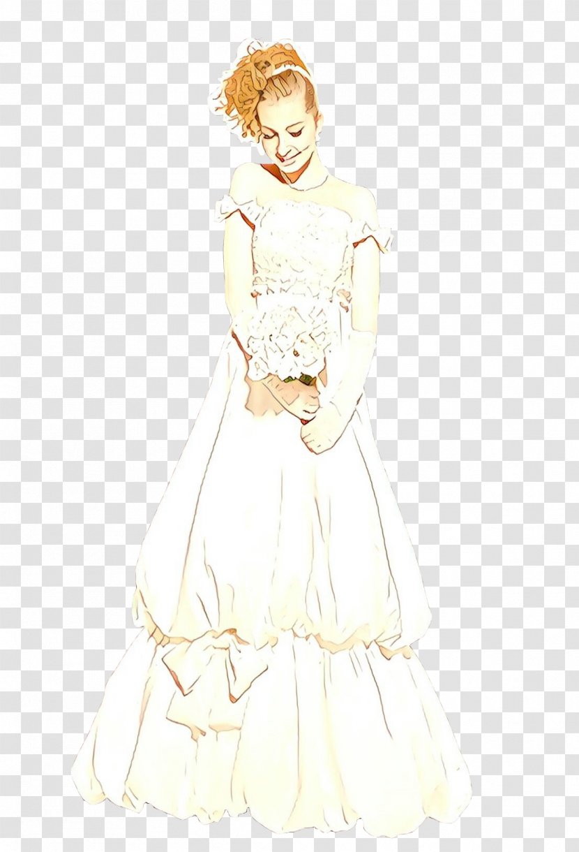 Wedding Dress Woman Outerwear Bride - White Transparent PNG