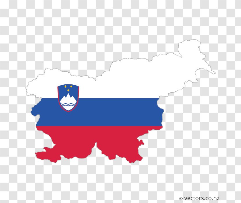 Flag Of Slovenia Vector Map - Stock Photography - Islamic Background Transparent PNG