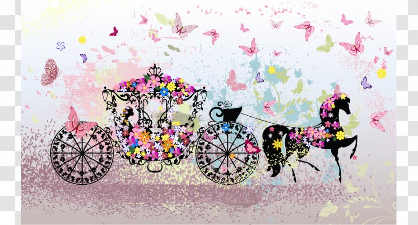 Wedding Invitation Carriage - Painting Transparent PNG