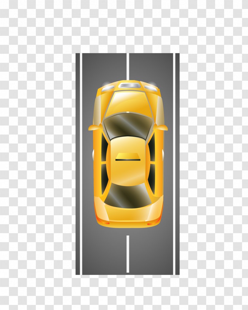 Car Euclidean Vector - Rgb Color Model - Yellow Overlooking The Gallop Of Transparent PNG