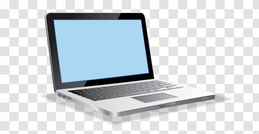 Netbook Laptop Personal Computer Output Device Display - Mockup Transparent PNG