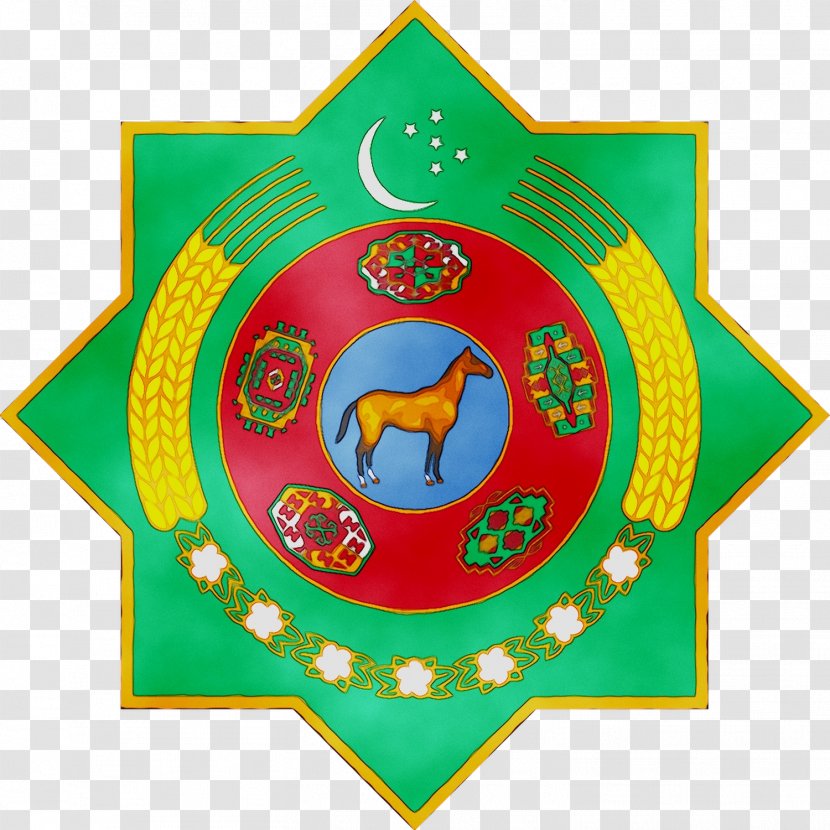 Emblem Of Turkmenistan Coat Arms Flag President - National Symbols Transparent PNG