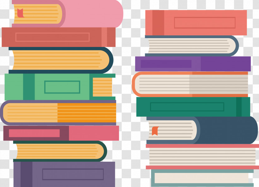 Stack Of Books Books Transparent PNG