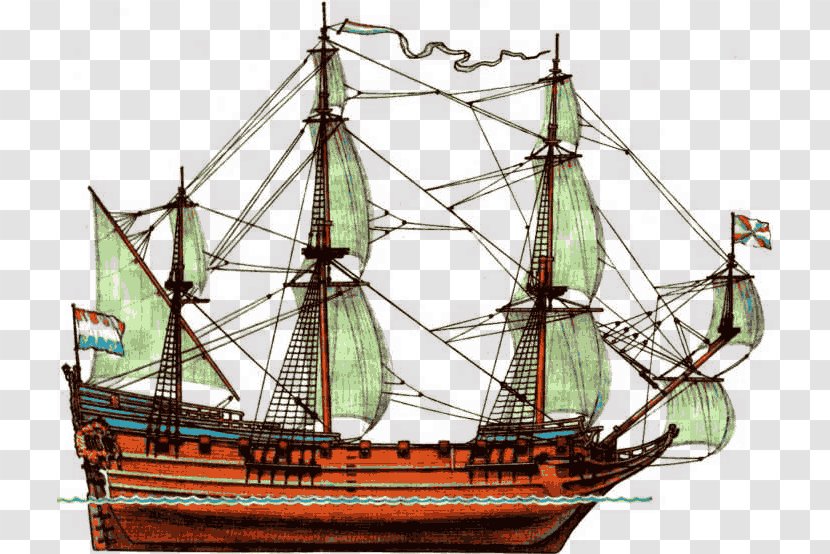 История корабля 17th Century Frigate Ship Of The Line - Caravel - Corvette Transparent PNG