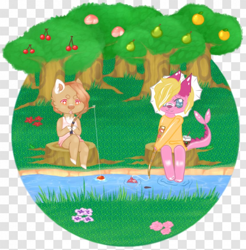 Cartoon Green Ecosystem Character - Animal Crossing Net Transparent PNG