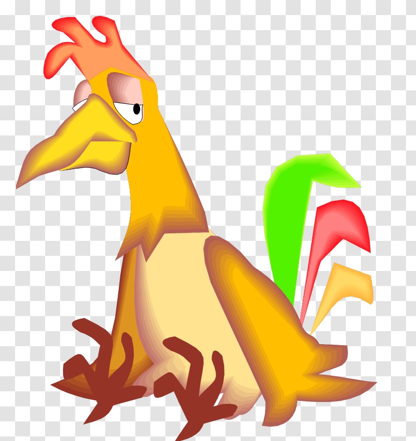 Rooster Chicken Sticker Clip Art - Galliformes - Stupid Transparent PNG