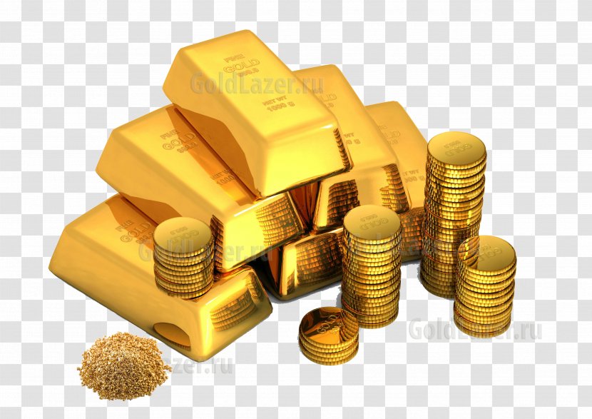 Gold Bar As An Investment Coin - Ingot - Lakshmi Transparent PNG