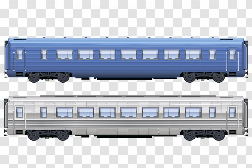 Train Rail Transport Rapid Transit Passenger Car - Railroad Transparent PNG