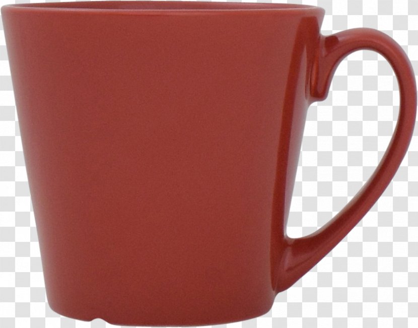 Sagaform Mug Coffee Cup Kop Earthenware - Red Transparent PNG