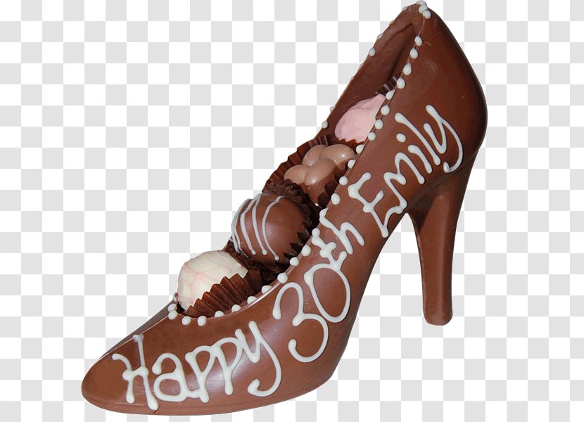 Chocolate Truffle High-heeled Shoe Chocolatier - Sandal Transparent PNG