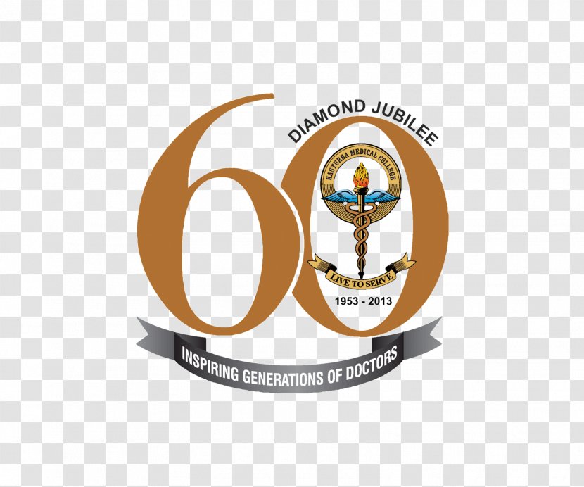 Kasturba Medical College Diamond Jubilee Anniversary Logo - Health Administration - 60th Transparent PNG