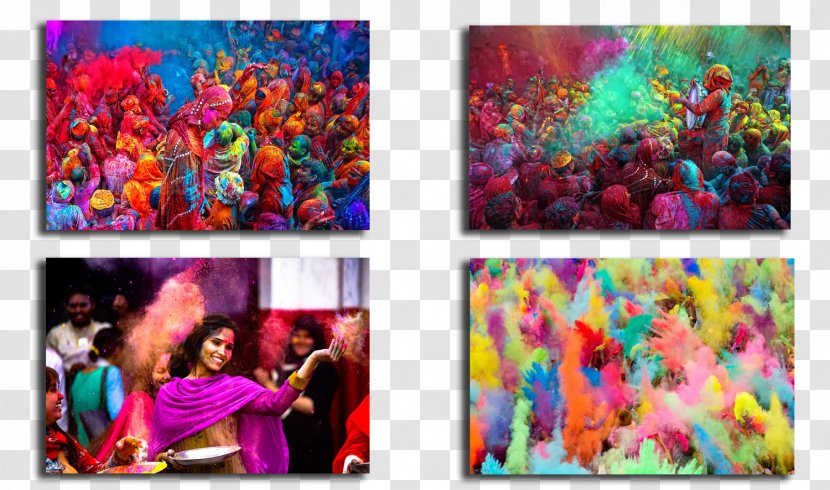 Kathmandu Holi Color Purple Magenta - Modern Art Transparent PNG