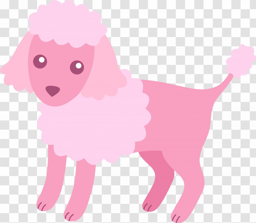 Miniature Poodle Toy Puppy Clip Art - Tail - Pink Dog Cliparts Transparent PNG