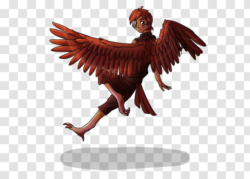 Bird Of Prey Beak Figurine Legendary Creature - Feather Fan Transparent PNG