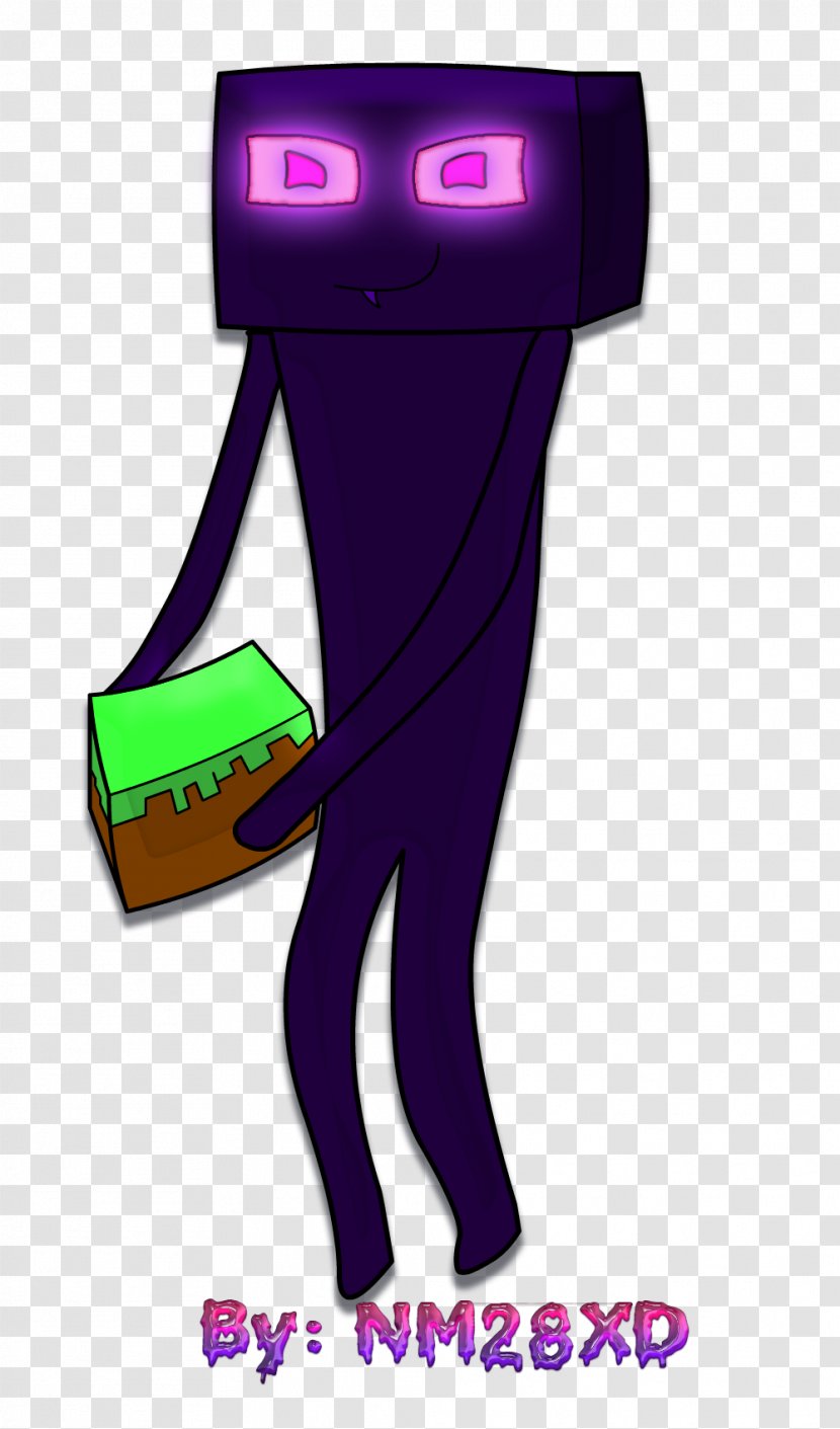 Minecraft Enderman Drawing - Mob - A Crafty And Villainous Person Transparent PNG