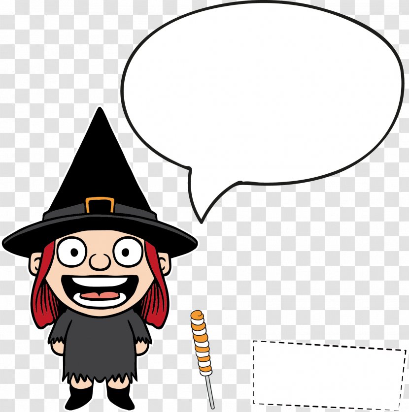 Halloween Boszorkxe1ny Clip Art - Party - Witch Words Column Transparent PNG