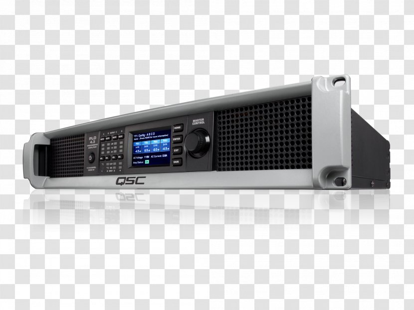 Audio Power Amplifier QSC PLD4.3 Electronics AV Receiver - Ohm - Amplifiers Transparent PNG