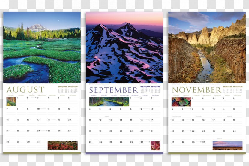 South Sister Calendar - Grass - Red Barn Transparent PNG