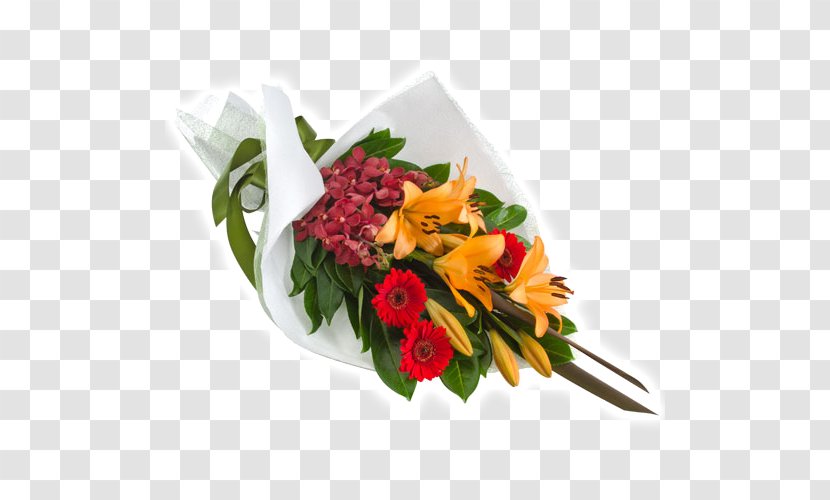 Flower Bouquet Floristry Gift Lilium - Floral Design Transparent PNG