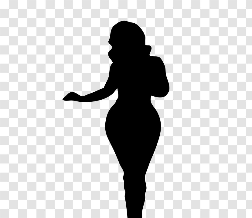 Woman Silhouette Female Body Shape Human - Standing Transparent PNG