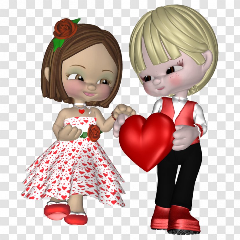 Valentine's Day Love Feeling Friendship - Watercolor - Doll Transparent PNG