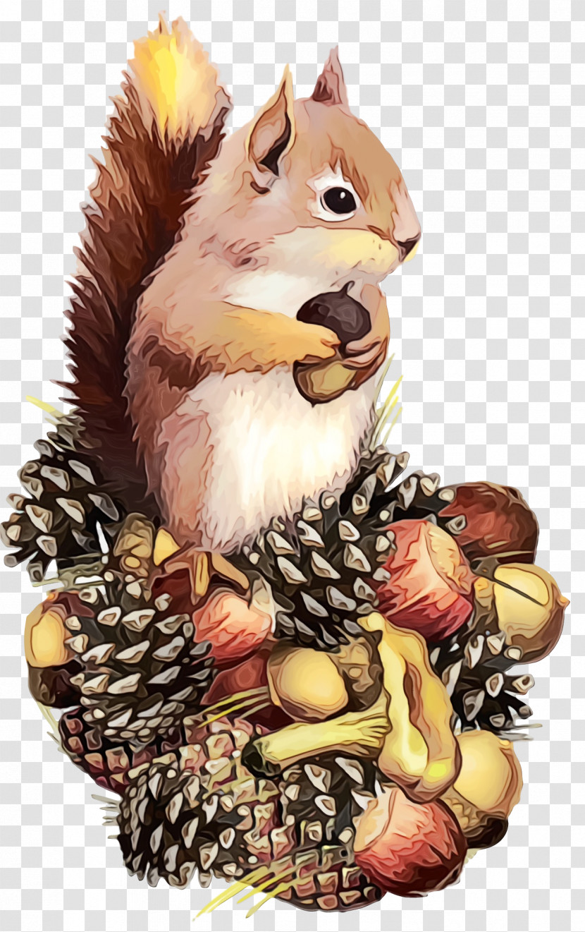 Squirrel Cartoon Eurasian Red Squirrel Chipmunk Animation Transparent PNG