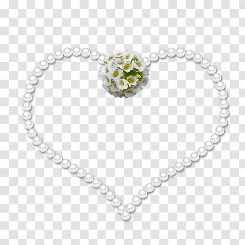 Picture Frames Rose Heart Clip Art - Bracelet - Pearls Transparent PNG