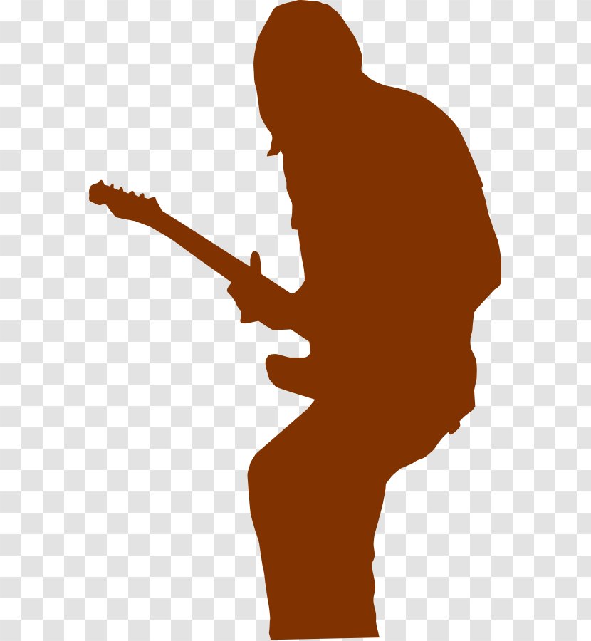 Guitarist Clip Art - Silhouette - Free Cheerleading Clipart Transparent PNG