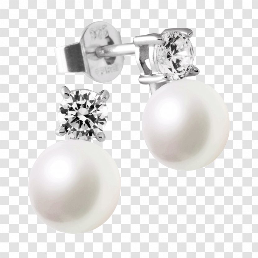 Earring Jewellery Plata Perla Pendientes Pearl Silver - Bijou Transparent PNG