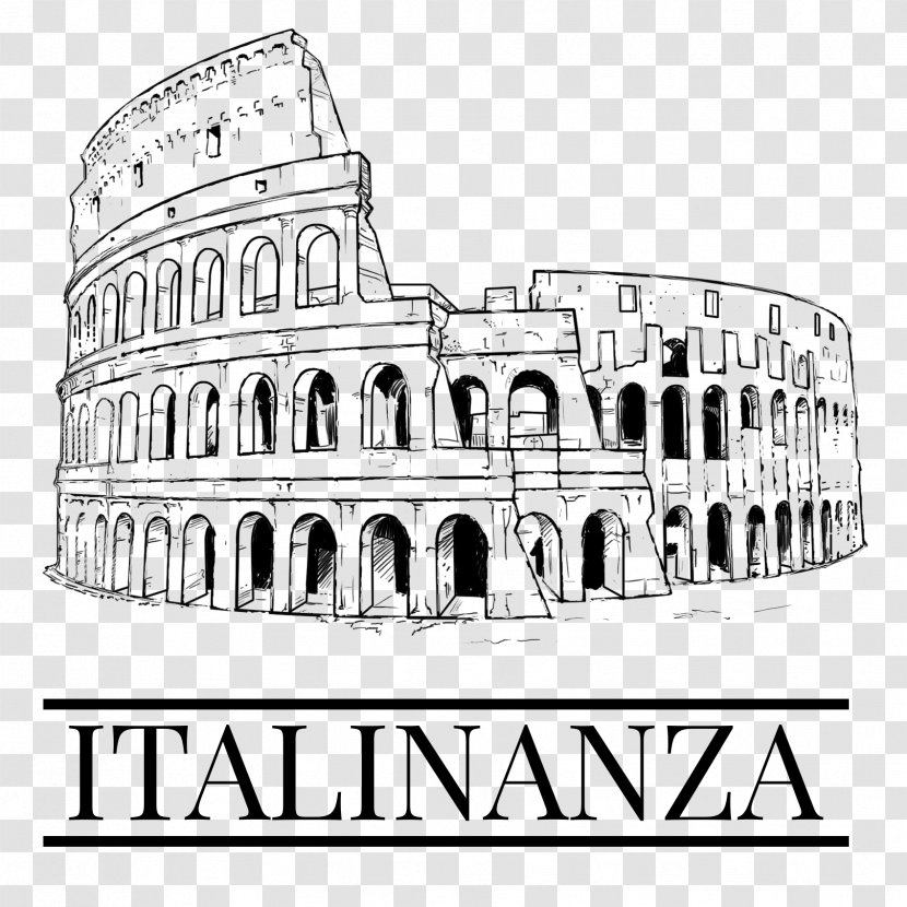 Colosseum Drawing Poster Sketch Architecture - Landmark Transparent PNG