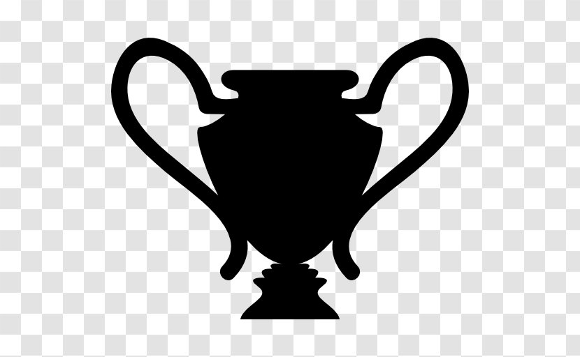 Trophy - Black And White Transparent PNG